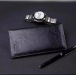 Jeep Black Long Artificial Leather Wallet for men